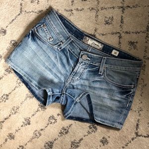 Buckle Jean Shorts